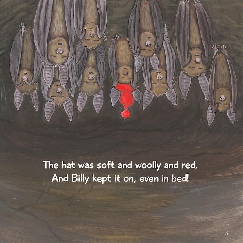 Page 3 from Billy the Bat children's book