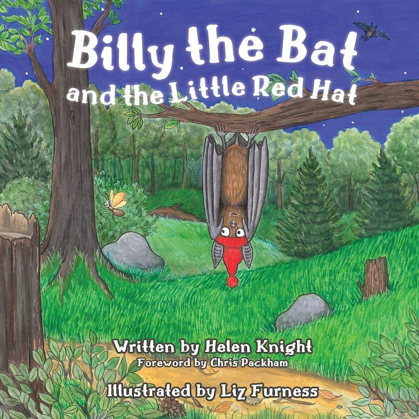 Billy the Bat and the Little Red Hat children's book front cover