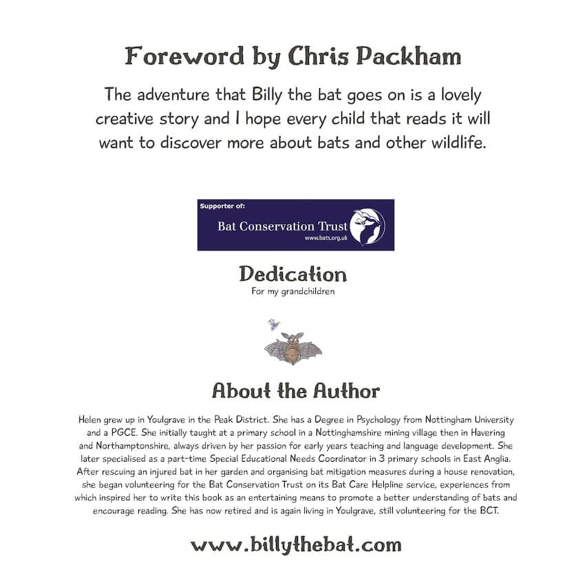 Billy the Bat foreword by Chris Packham
